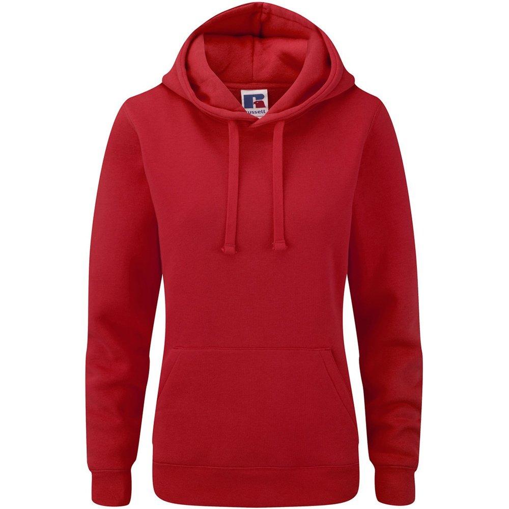 Premium Authentisches Kapuzenpullover Damen Rot Bunt XS von Russell