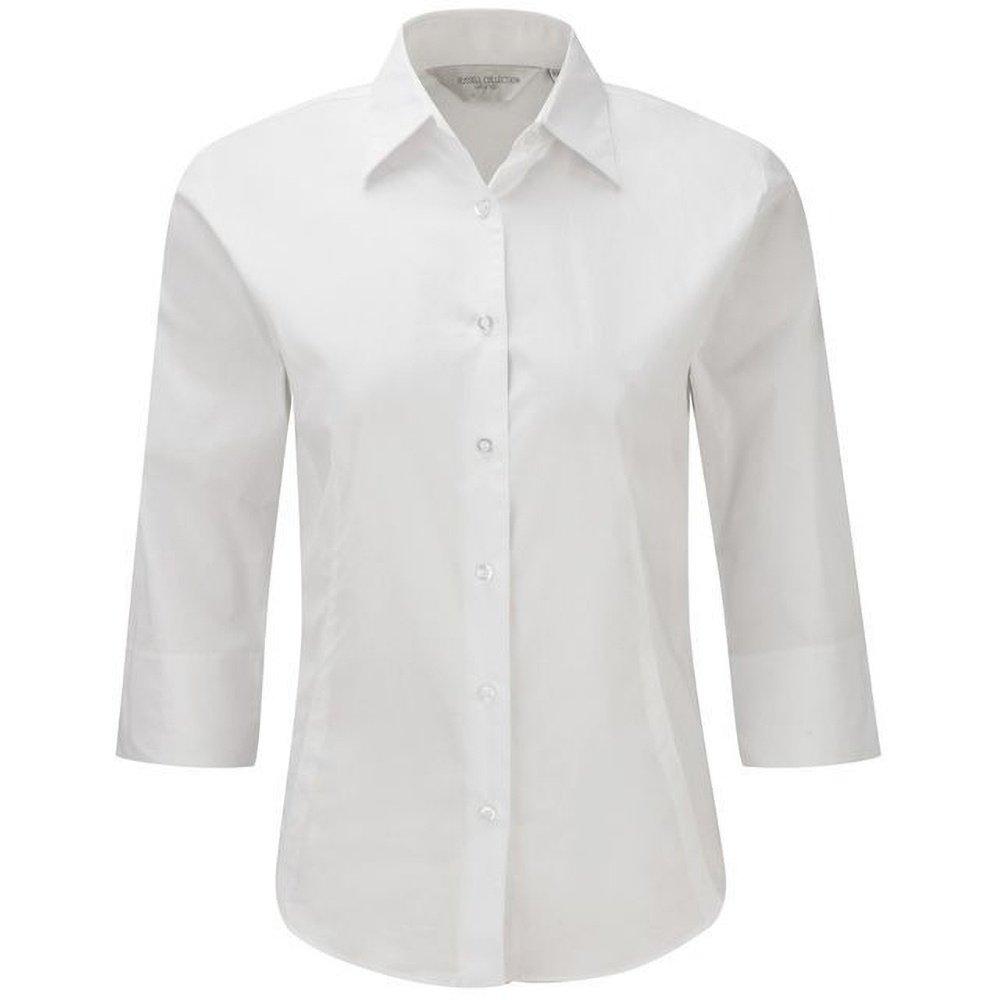 Russell - Collection Easy Care Bluse, 34Armlänge, für Damen, Weiss, Größe XXL von Russell