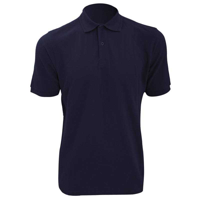 Russell - Ripple Collar & Cuff Kurzarm Polo Shirt, für Herren, Marine, Größe XXL von Russell