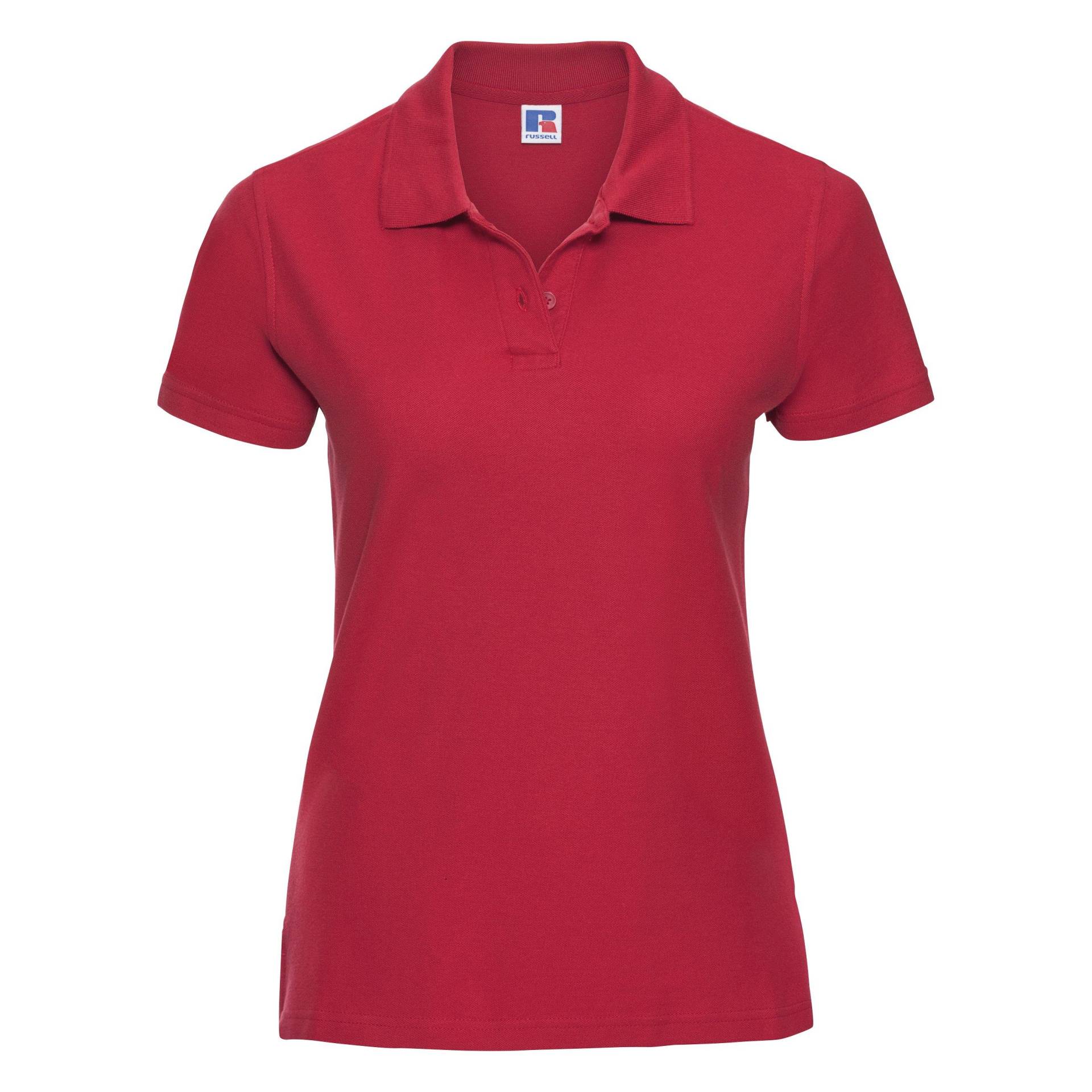 Polo Shirt Europe Ultimate Klassik Kurzarm Damen Rot Bunt XXL von Russell