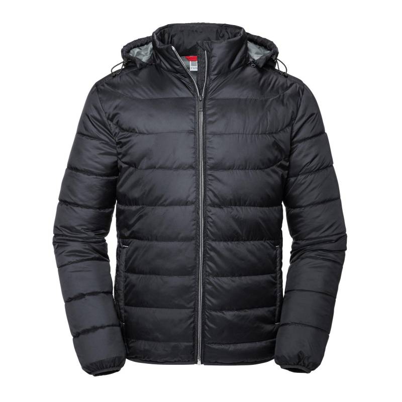 Nano Steppjacke Mit Kapuze Herren Schwarz 3XL von Russell