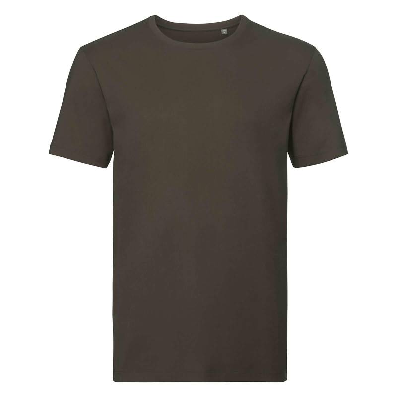 Organik Tshirt Kurzarm Herren Olivegrün L von Russell