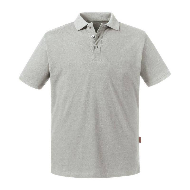 Poloshirt Pure Organic Herren Taubengrau 3XL von Russell