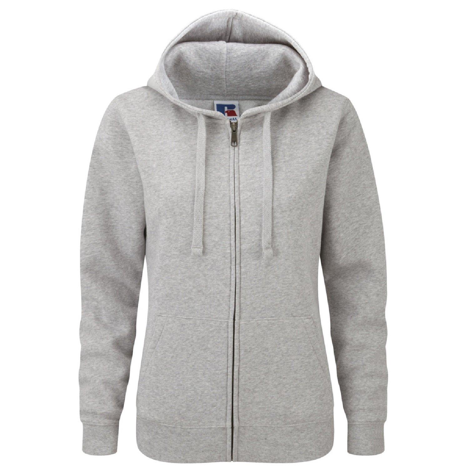 Russell - Premium Authentisches Zip Hoodie (3LAYER Stoff), für Damen, Taubengrau, Größe XXL von Russell