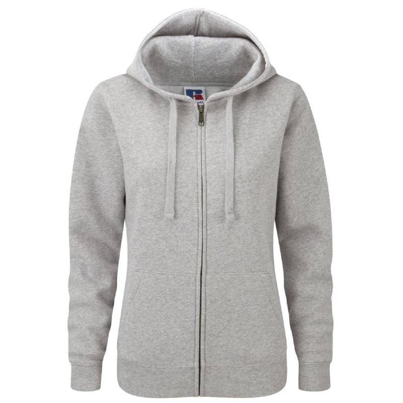 Premium Authentisches Zip Hoodie (3layer Stoff) Damen Taubengrau XXL von Russell