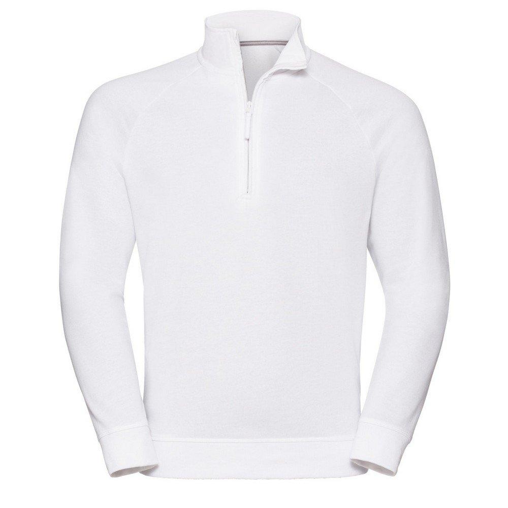 Authentic Sweatshirt Mit Kurzem Reißverschluss Herren Weiss XL von Russell