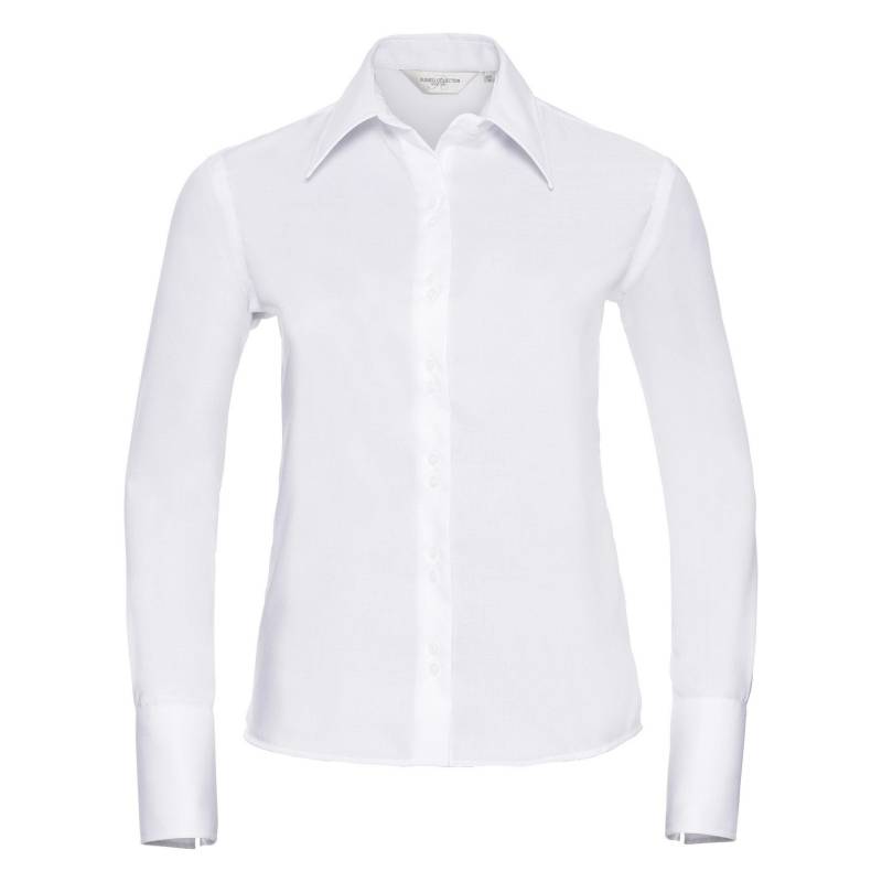 Collection Bluse, Langarm, Bügelfrei Damen Weiss S von Russell