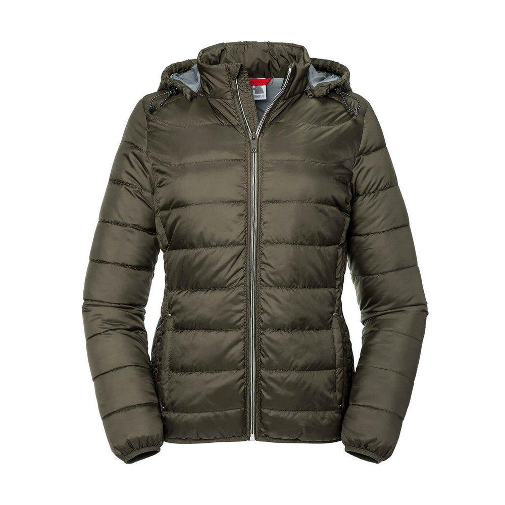 Nano Jacke Mit Kapuze Damen Olivegrün 3XL von Russell