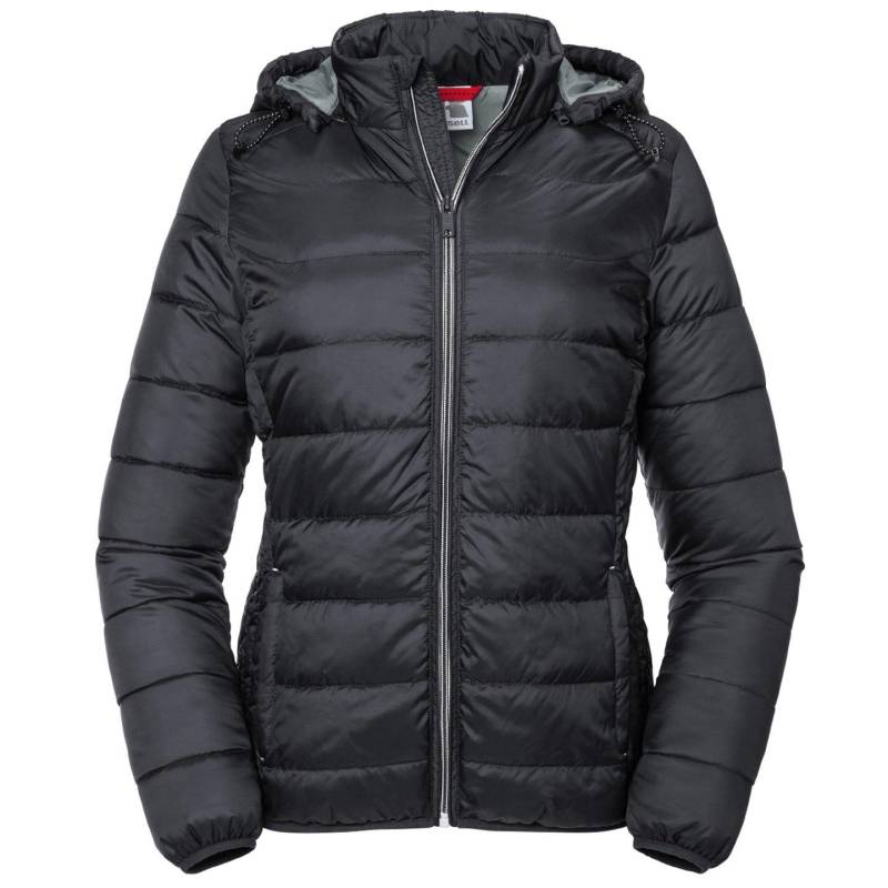 Nano Jacke Mit Kapuze Damen Schwarz XL von Russell