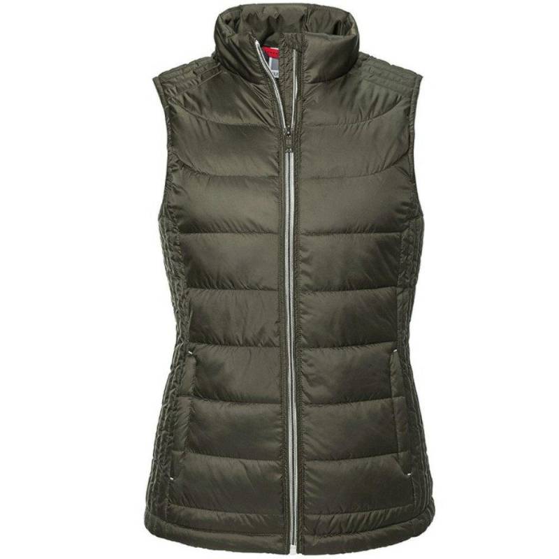 Nano Padded Bodywarmer Damen Olivegrün L von Russell