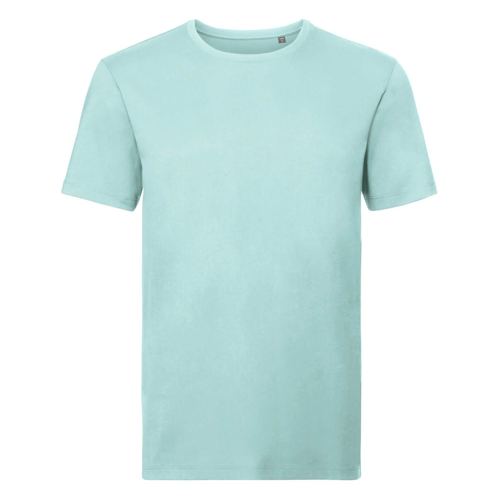 Russell - Organik TShirt Kurzarm, für Herren, Blau, Größe 3XL von Russell