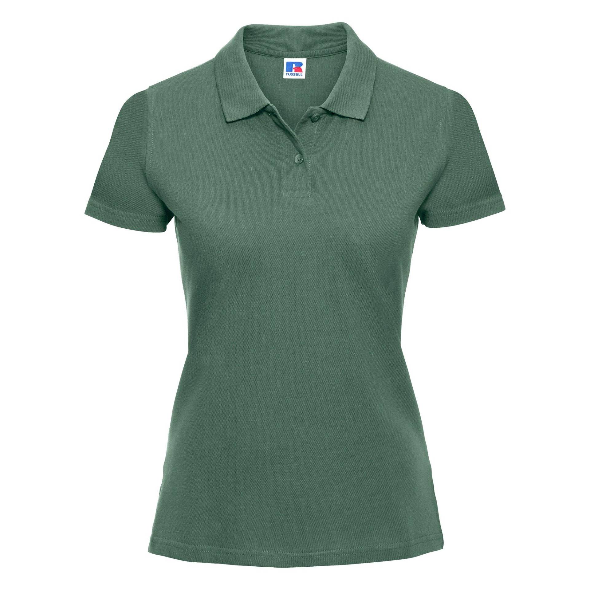 Polo Shirt Europe Klassik Kurzarm Damen Grün XXL von Russell