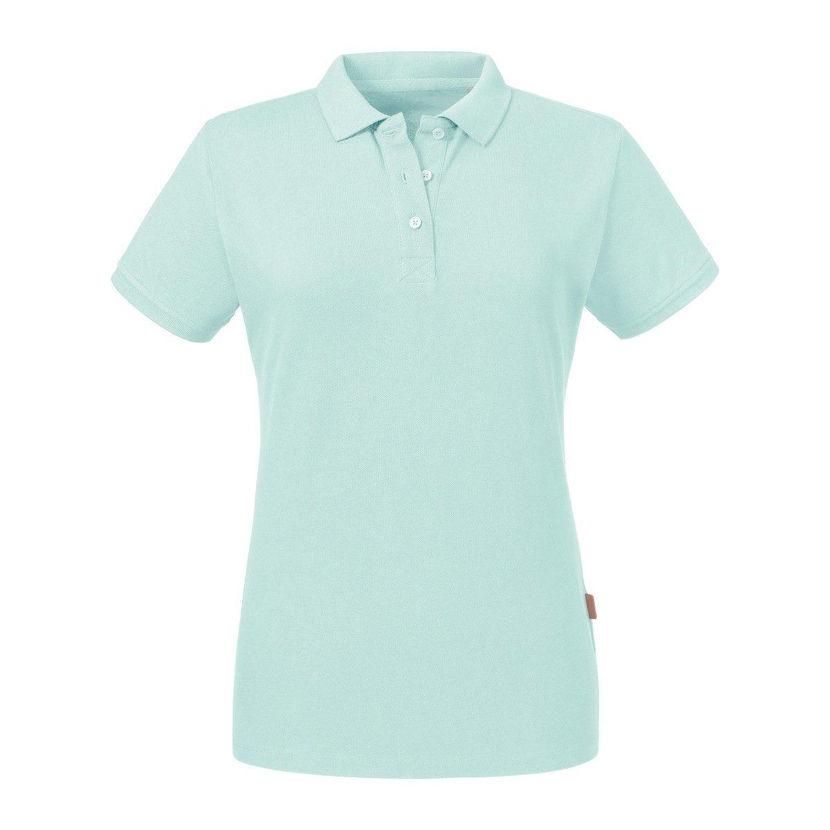 Poloshirt, Aus Biologischem Anbau Damen Aquamarine XL von Russell