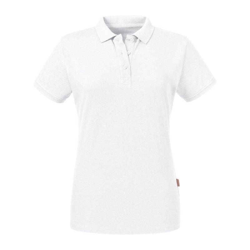 Poloshirt, Aus Biologischem Anbau Damen Weiss XL von Russell