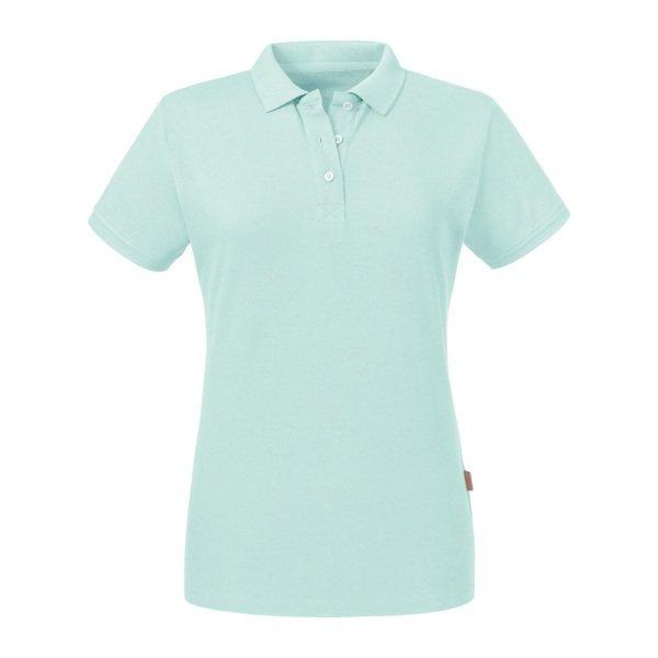 Poloshirt, Aus Biologischem Anbau Damen Aquamarine XXL von Russell