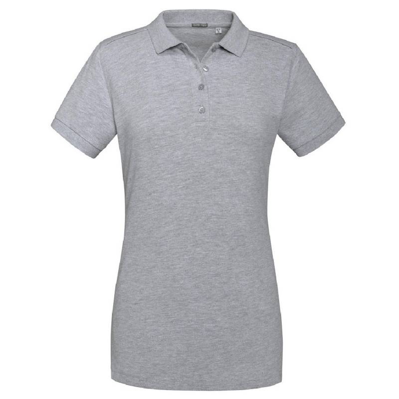 Poloshirt, Stretch Damen Taubengrau M von Russell