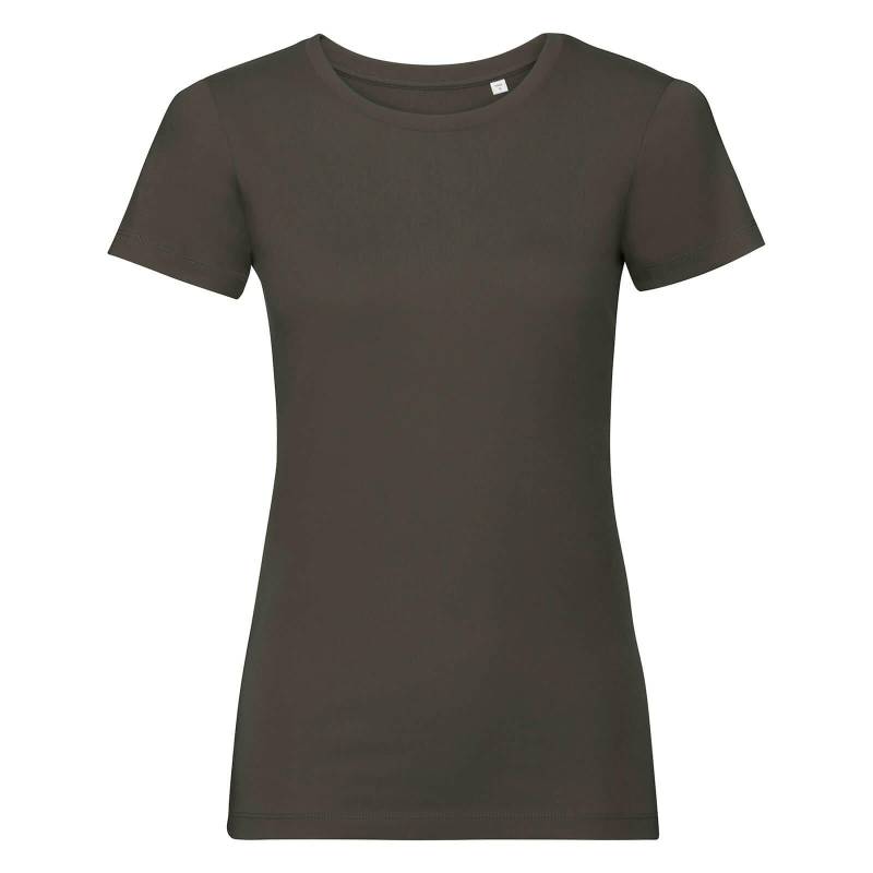 Russell - TShirt, aus biologischem Anbau, für Damen, Olivegrün, Größe XL von Russell