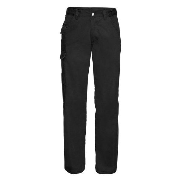 Russell - Workwear Polycotton Twill Hose Männer, Standard Beinlänge, W28, Schwarz von Russell