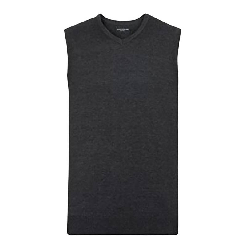 Collection Strickpullunder Mit V Ausschnitt Herren Charcoal Black 4XL von Russell