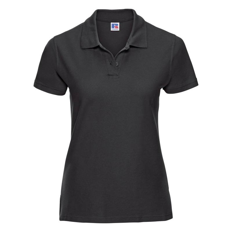 Europa Ultimative, Klassische Baumwolle Kurzarm-polo-hemd Damen Schwarz XL von Russell