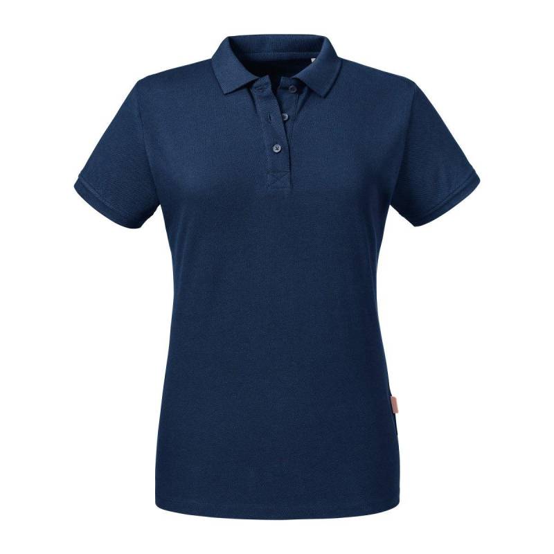 Poloshirt, Aus Biologischem Anbau Damen Marine XS von Russell