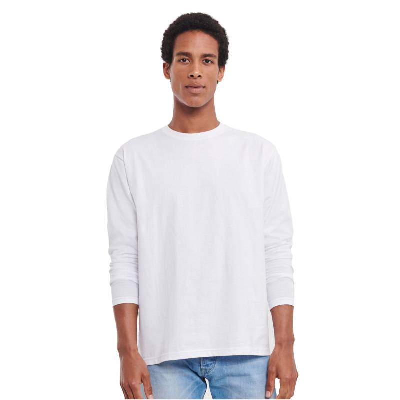 Russell - TShirt Langärmlig, für Herren, Weiss, Größe XS von Russell