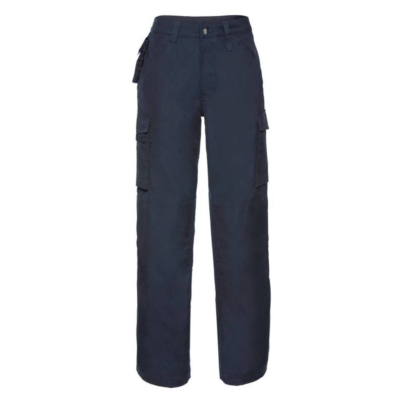 Work Wear Heavy Duty Hose Männer, Lange Beinlänge Unisex Marine W48 von Russell