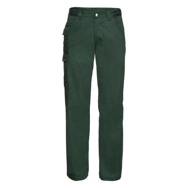 Workwear Polycotton Twill Hose Männer, Lange Beinlänge Unisex Grün W48 von Russell