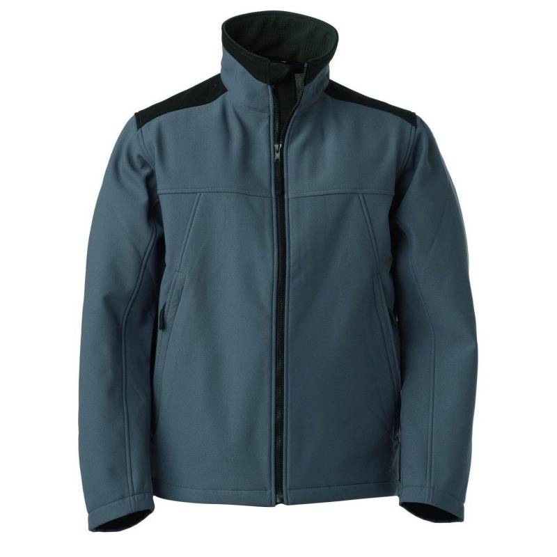 Workwear Softshell Membranjacke, Wasserabweisend, Atmungsaktiv Herren Grau S von Russell