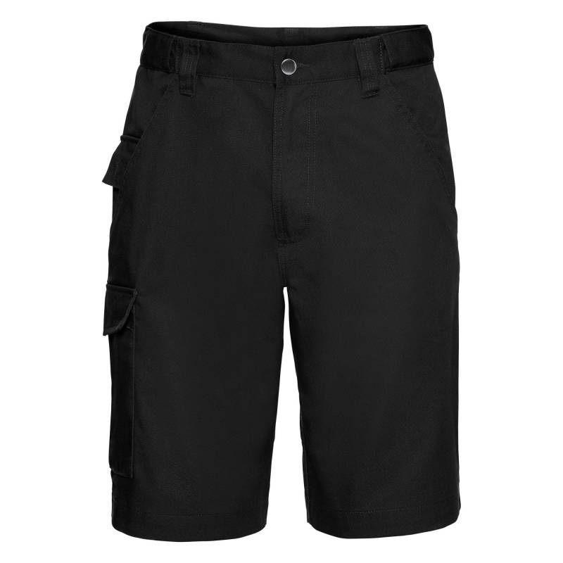 Workwear Twill Shorts Cargoshorts Unisex Schwarz 48 von Russell