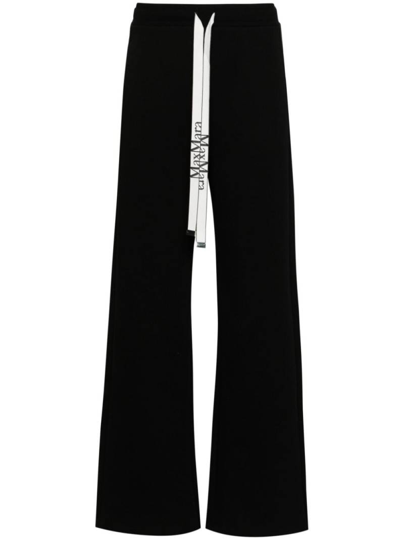 'S Max Mara Badia straight-leg track trousers - Black von 'S Max Mara