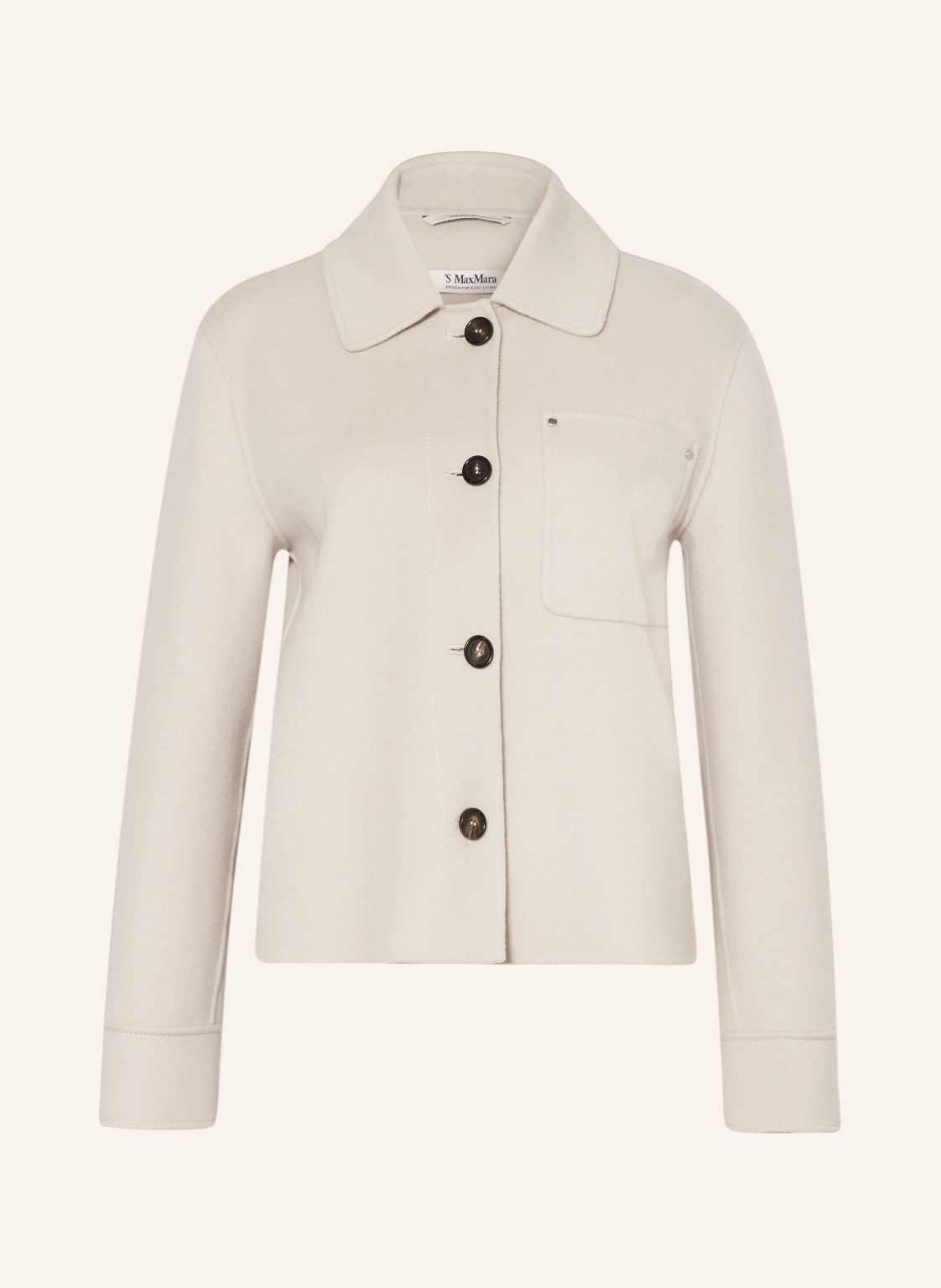 S Max Mara Kastenjacke Wolf weiss von S Max Mara