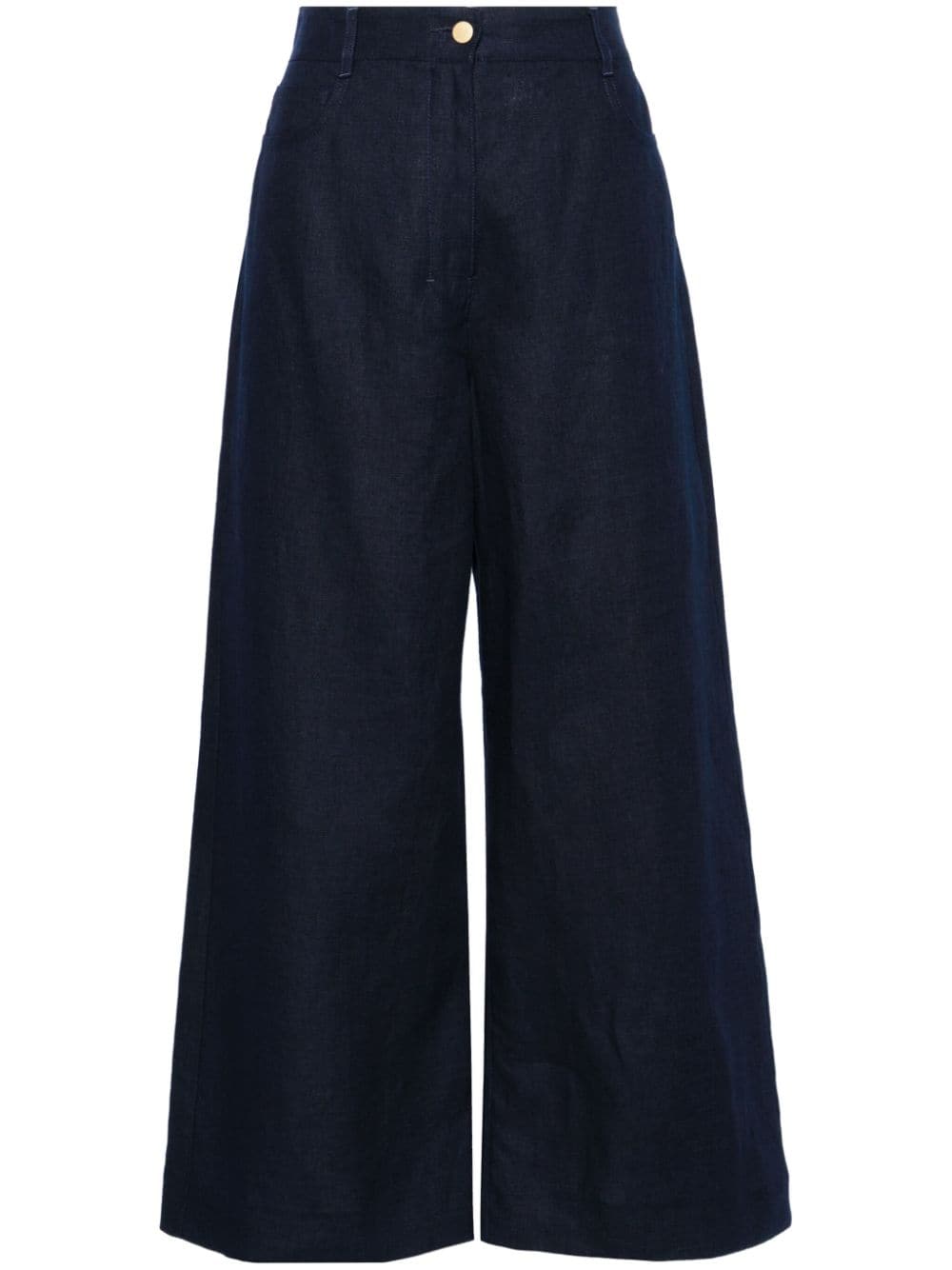 'S Max Mara Lapo high-waist wide-leg trousers - Blue von 'S Max Mara