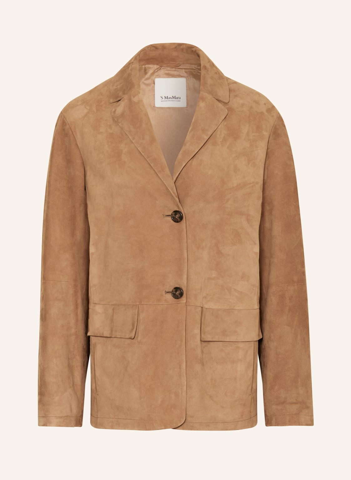 S Max Mara Lederblazer Primula braun von S Max Mara