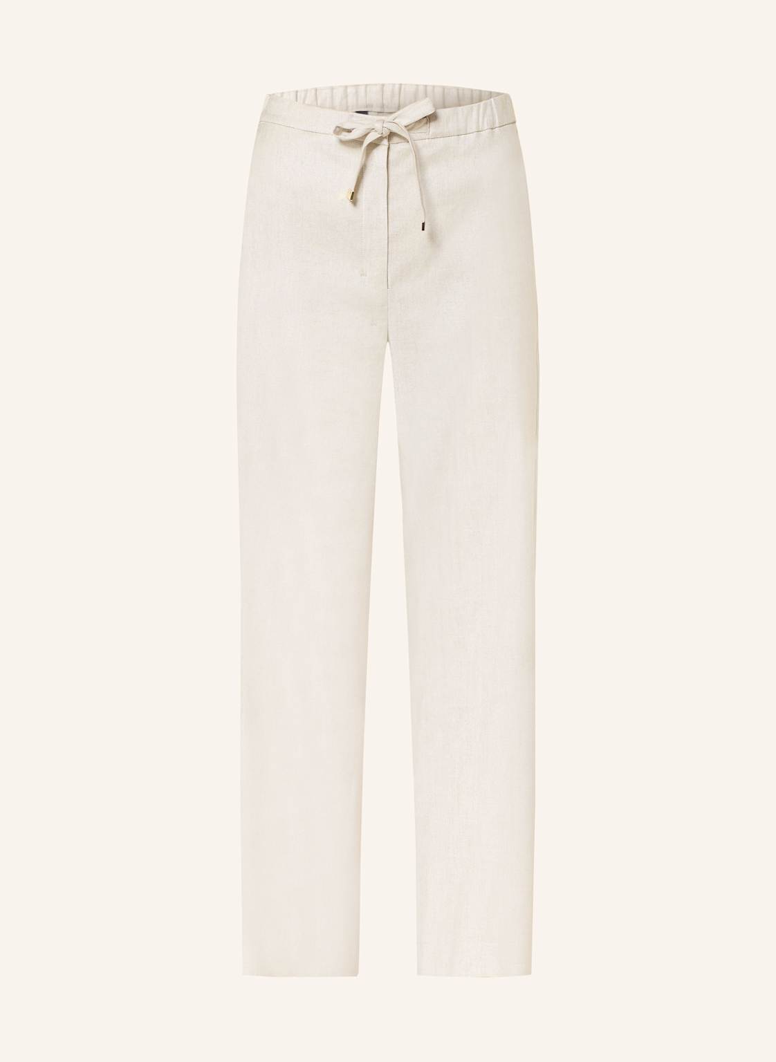S Max Mara Marlenehose America Mit Leinen beige S Max Mara Marlenehose America Mit Leinen beige von S Max Mara