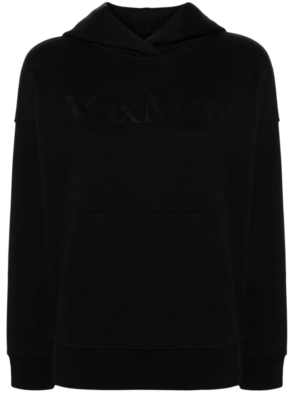 'S Max Mara Palmira logo-appliqué hoodie - Black von 'S Max Mara