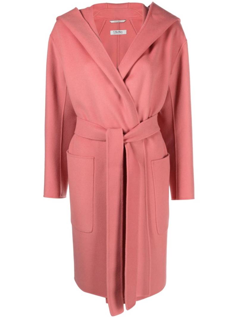 'S Max Mara Priscilla belted hooded coat - Pink von 'S Max Mara