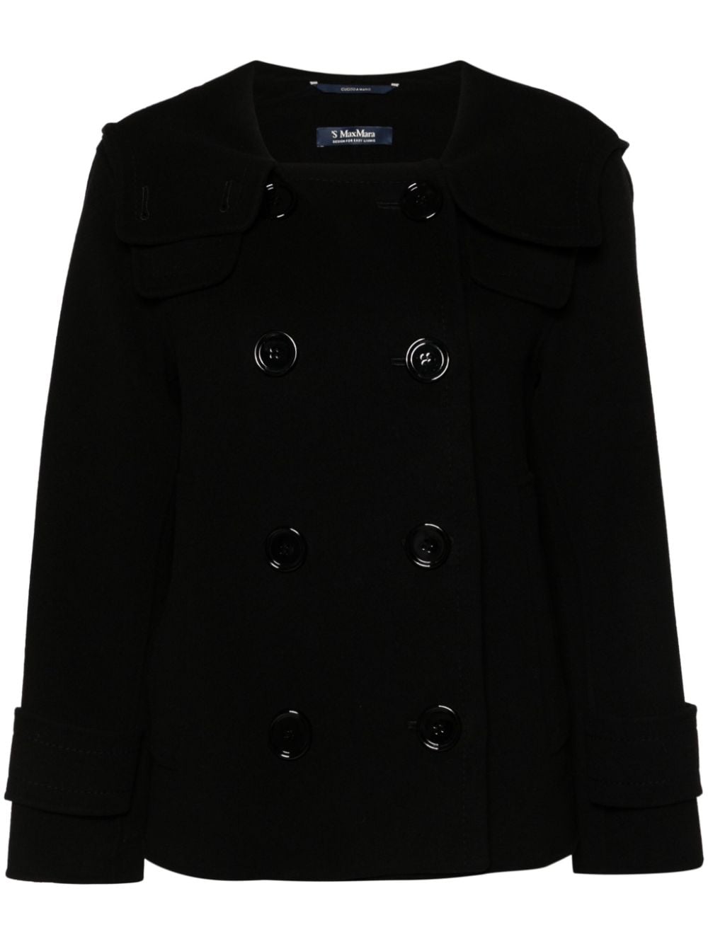 'S Max Mara Time wool double-breasted jacket - Black von 'S Max Mara