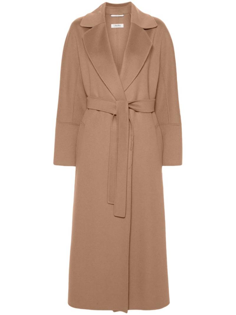 'S Max Mara belted virgin wool coat - Brown von 'S Max Mara