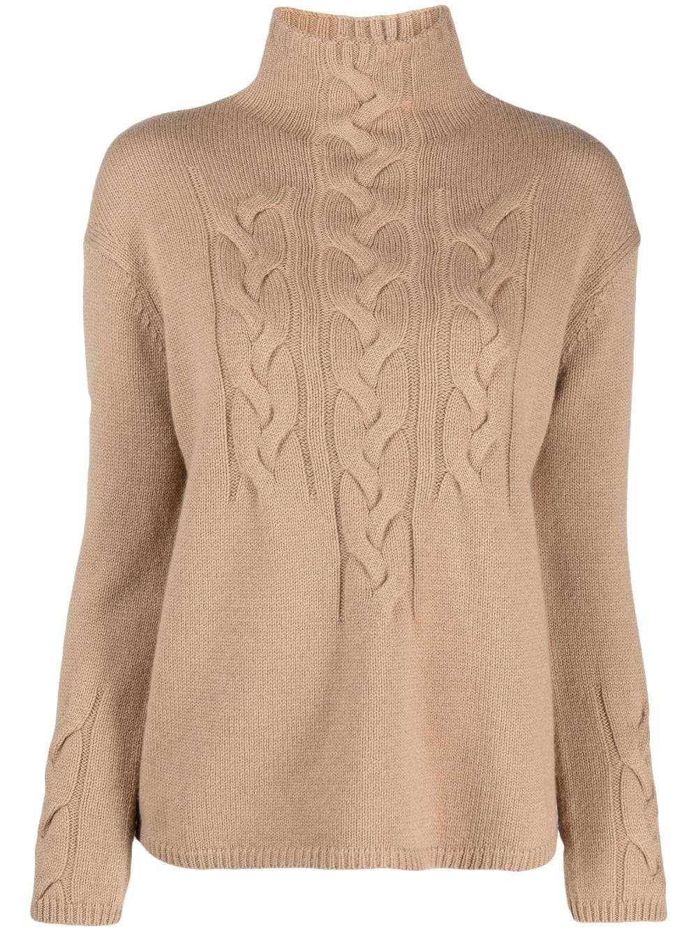 'S Max Mara cable-knit high-neck jumper - Neutrals von 'S Max Mara