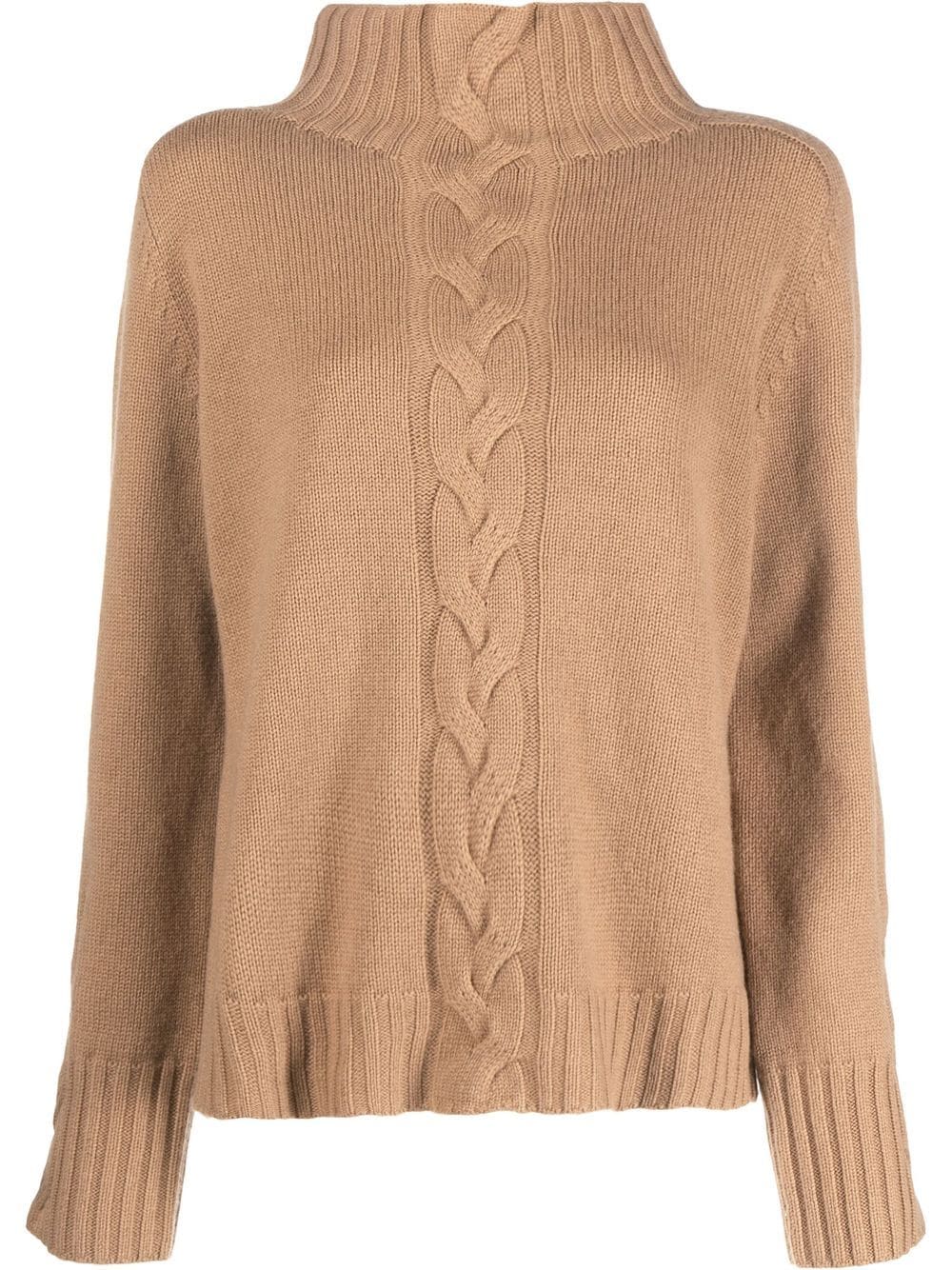 'S Max Mara cable-knit high-neck jumper - Neutrals von 'S Max Mara