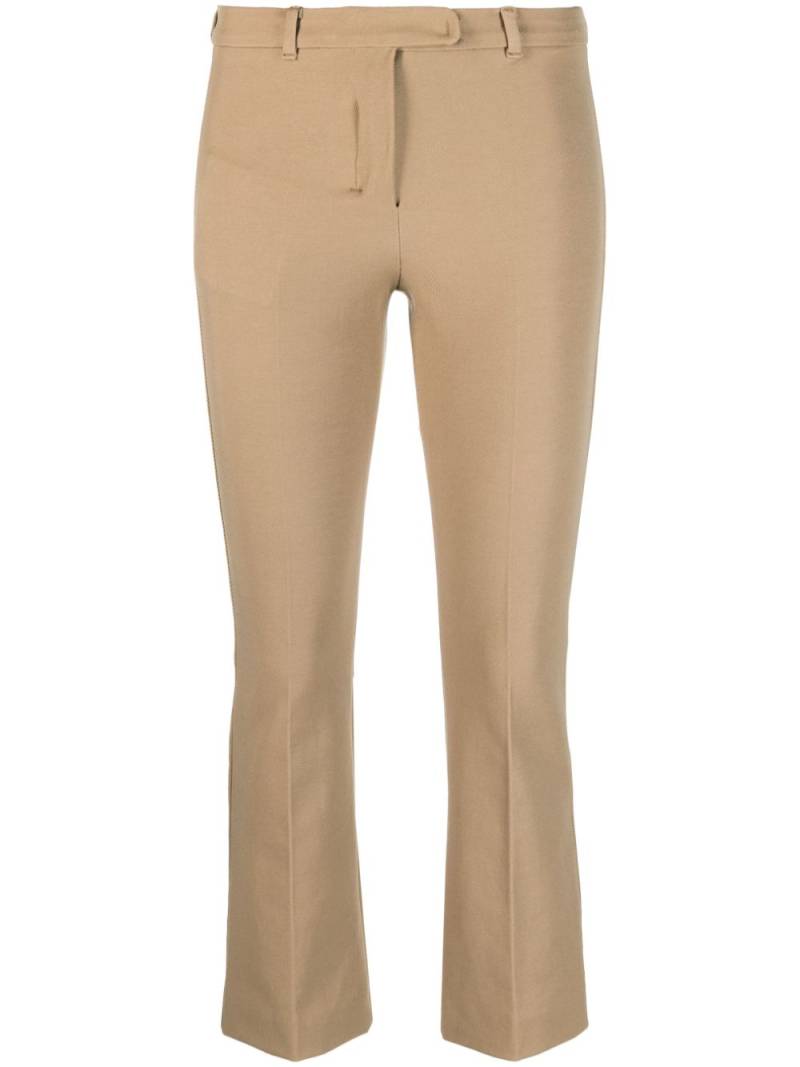 'S Max Mara cropped cotton-blend trousers - Neutrals von 'S Max Mara