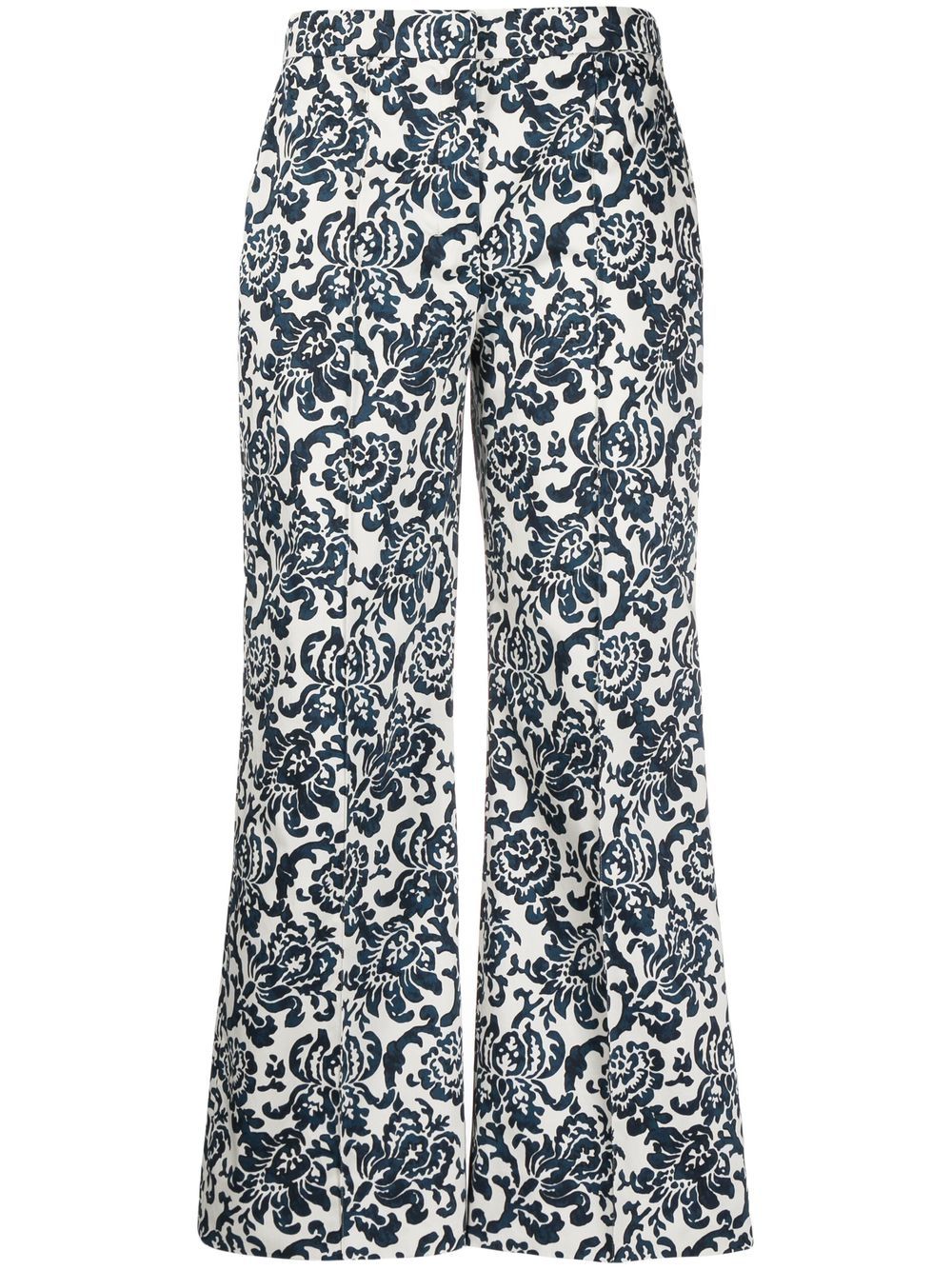 'S Max Mara graphic-print cropped trousers - Blue von 'S Max Mara