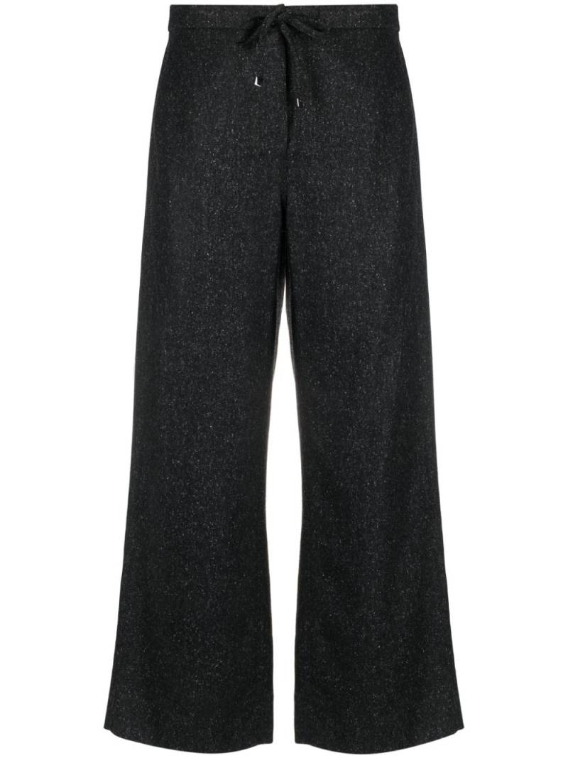 'S Max Mara herringbone elasticated-waist trousers - Black von 'S Max Mara