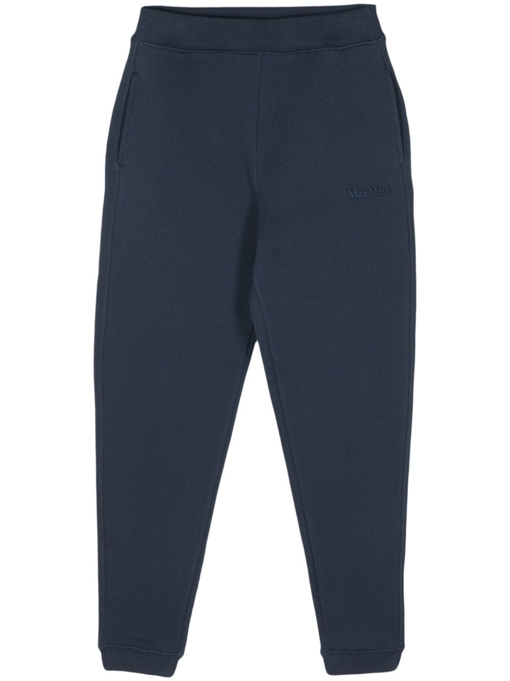 'S Max Mara logo-embroidered slip-on track pants - Blue von 'S Max Mara