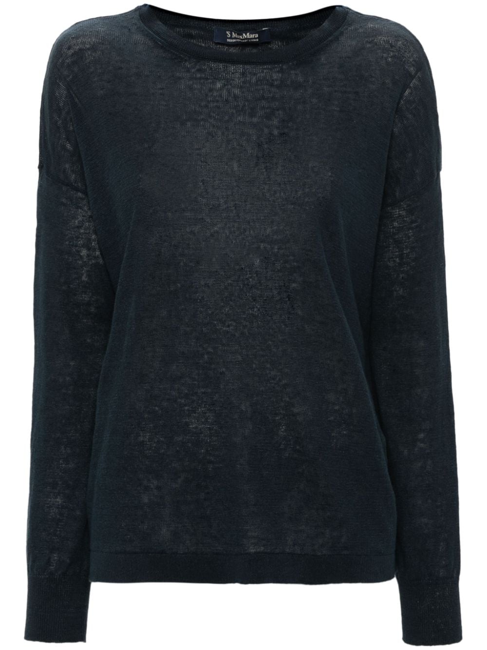 'S Max Mara long-sleeve linen jumper - Blue von 'S Max Mara