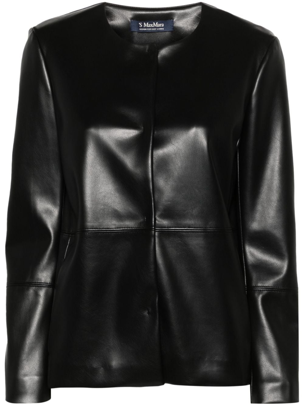 'S Max Mara press-stud jacket - Black von 'S Max Mara