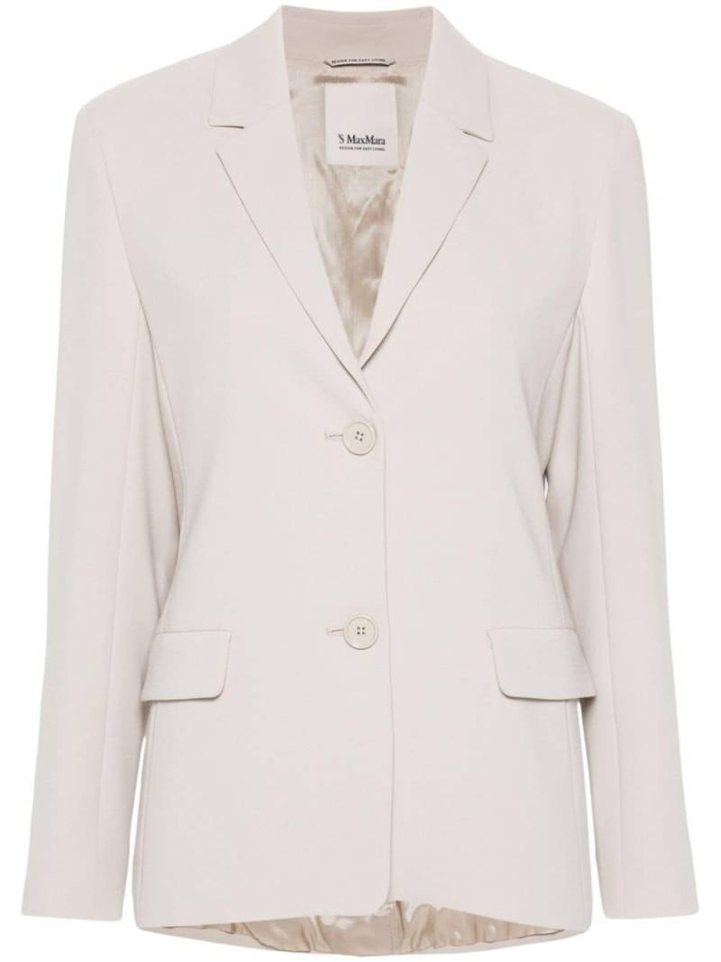 'S Max Mara single-breasted textured blazer - Neutrals von 'S Max Mara