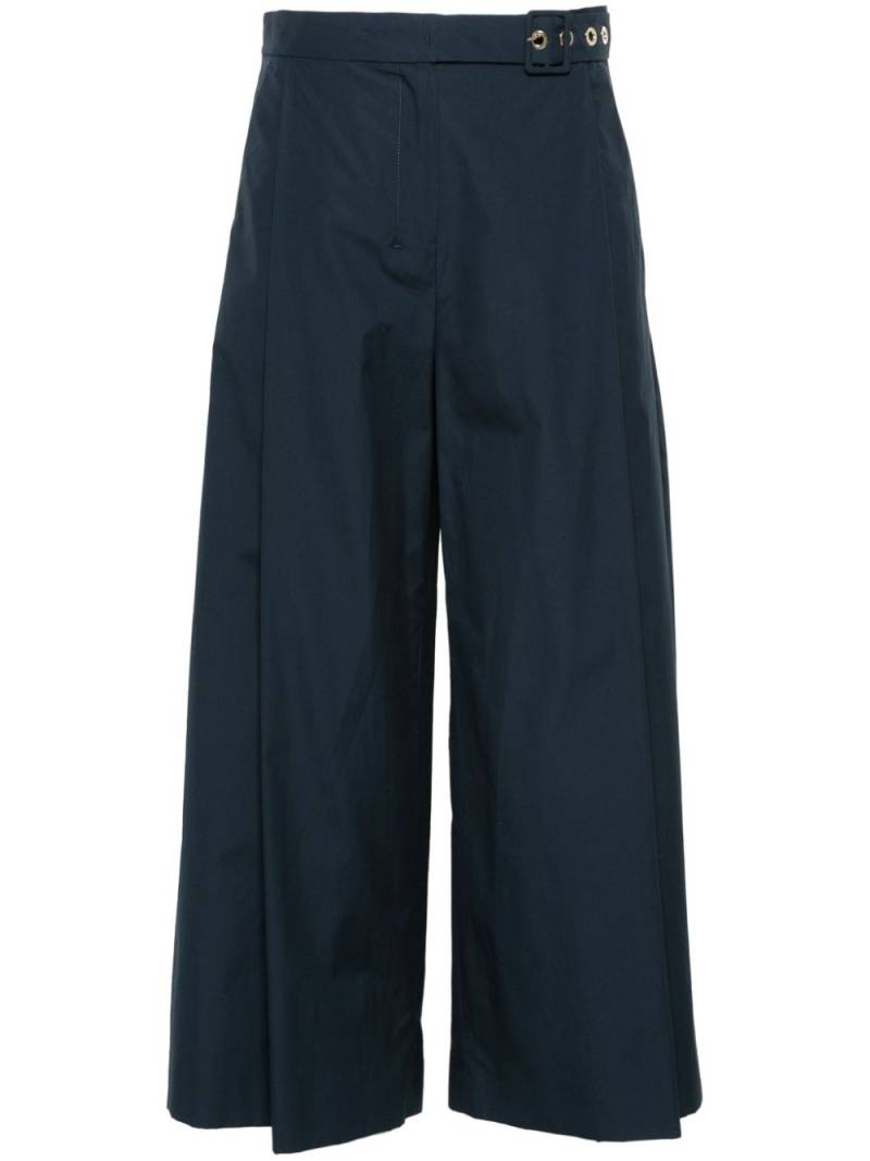 'S Max Mara wide-leg poplin trousers - Blue von 'S Max Mara