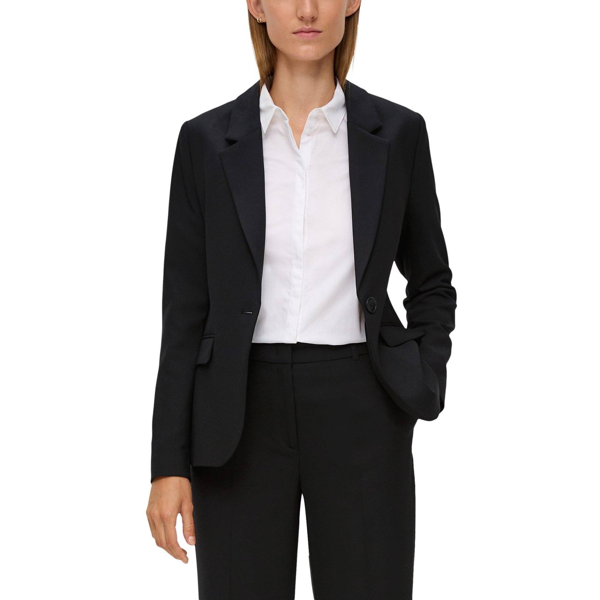 S. Oliver Black Label - Blazer, für Damen, Black, Größe 34 von S. Oliver Black Label